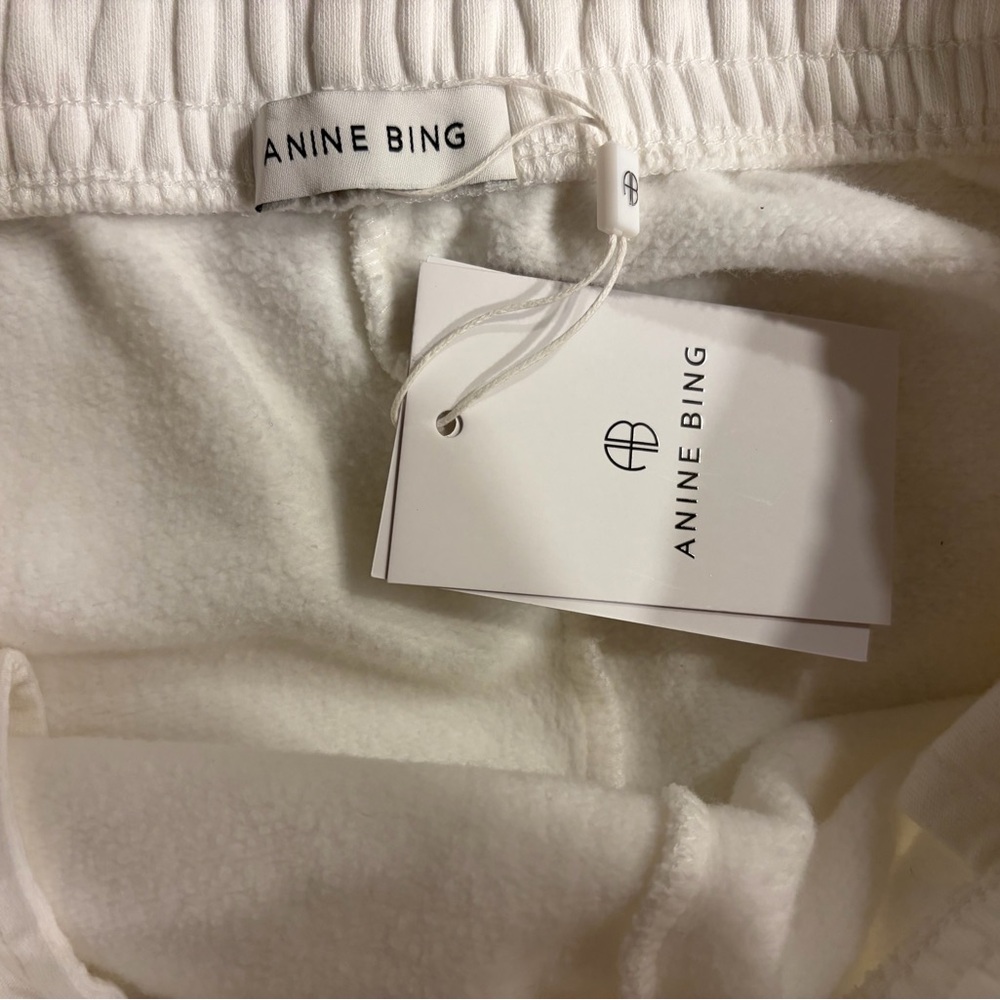 Anine Bing Kam Embroidered cotton-jersey shorts - Picture 2 of 6